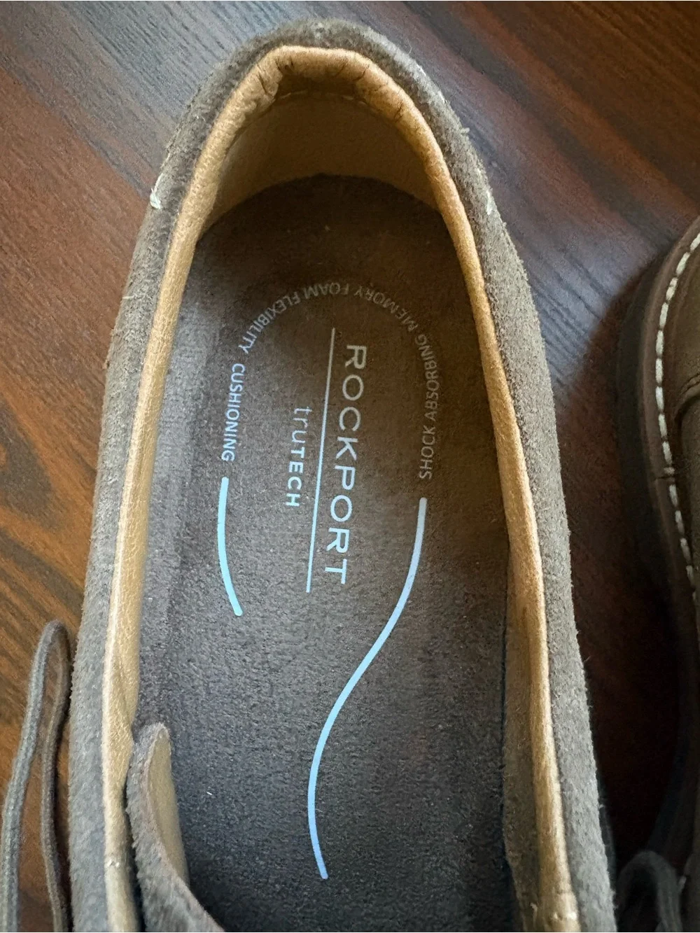 Men’s Rockport Foley Dark Taupe Suede